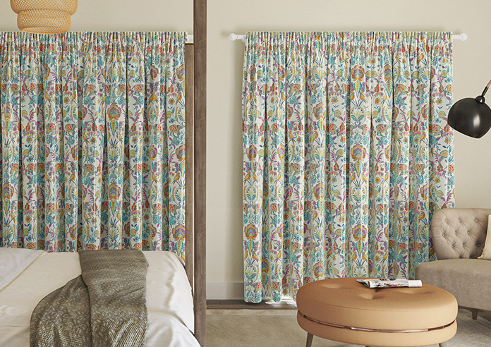 Bangalore Faux Silk, Azure Glow - Made to Measure Curtain - Image 7